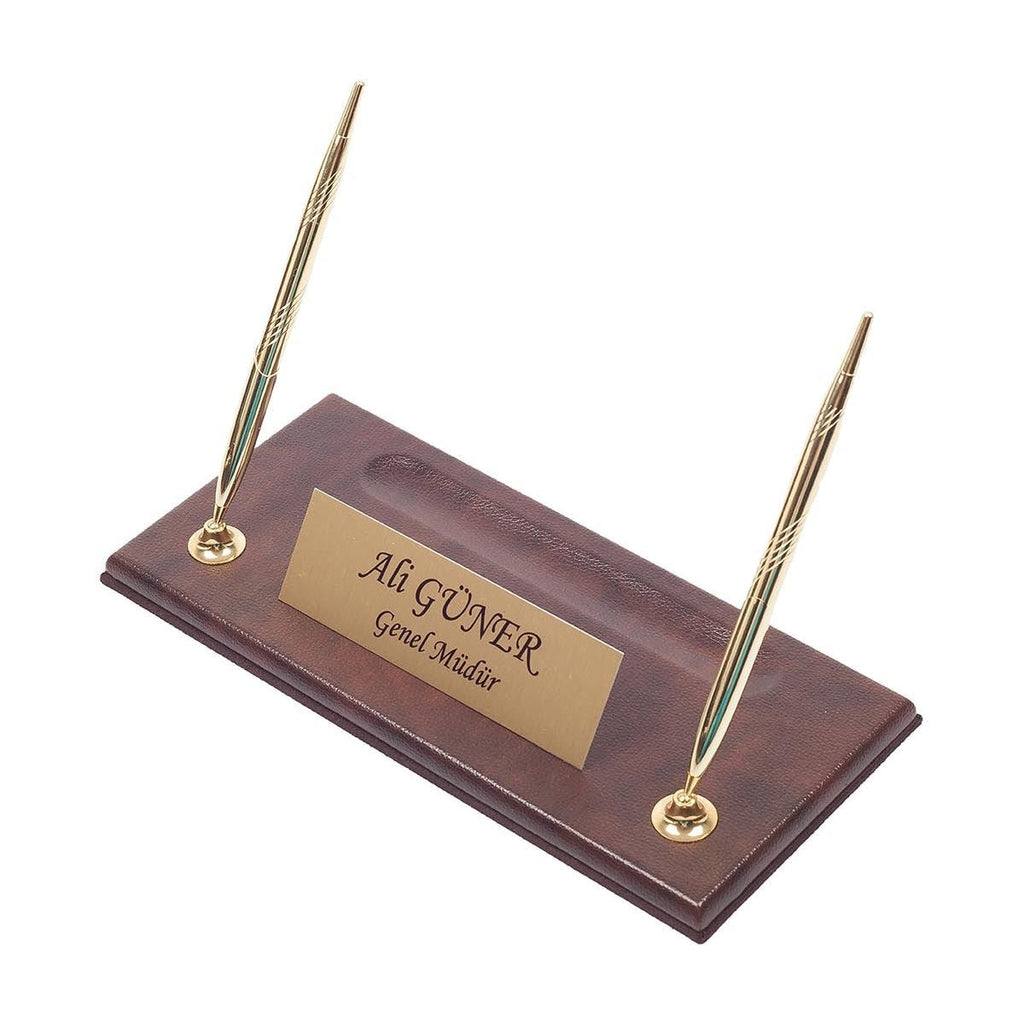 Deri Masaüstü İsimliği & İmza Kalemleri