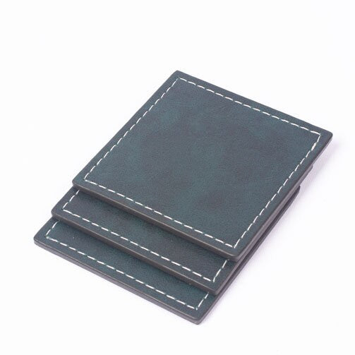 VEGA Deri Sümen Takımı 9 Parça – Yeşil Ofis Masa Seti
